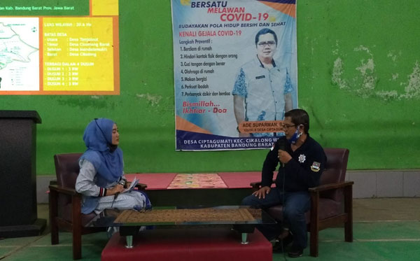 Program Hideung Bodas, Sosialisasikan Pandemi Covid-19 Kepada Warga KBB