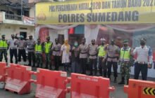 Polres Sumedang Ops Lilin Lodaya 2020 di Pos Pelayanan Taman Kota