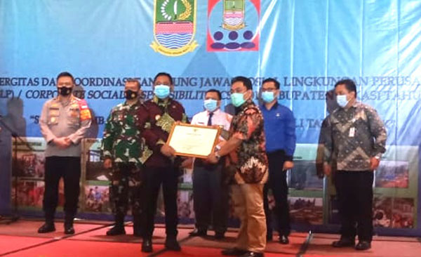 SMSI Bekasi Raya Menerima Penghargaan CSR dari Pemkab Bekasi