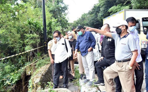 Komisi IV DPRD Jabar, Lokasi Longsor Wilayah Cisarua Segera Lakukan Perbaikan