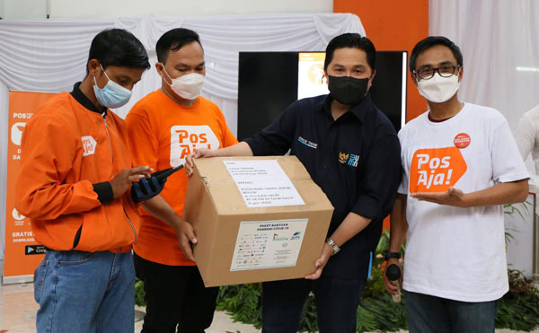Menteri BUMN ke Kantor Pos Bogor, Pos Indonesia Perkenalkan Layanan Digital