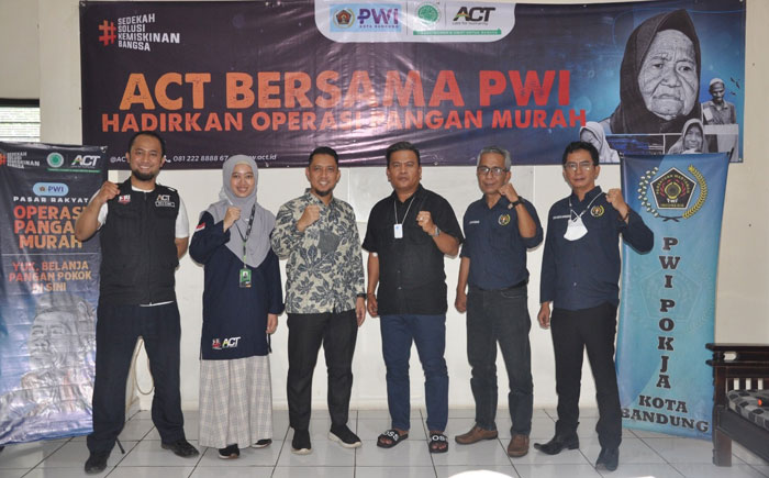 Awali Kerjasama PWI dan ACT,Gelar Operasi Pasar Pangan Murah