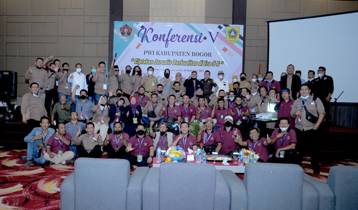 PWI Kabupaten Bogor Gelar Konferensi ke V, Subagio terpilih Jadi Ketua
