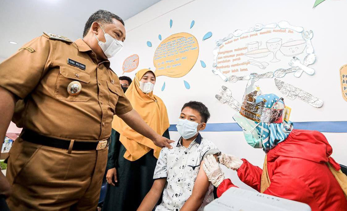 Sebanyak 378 Vaknasi Dosis Pertama, Digelar untuk Anak SD Cendekia Muda