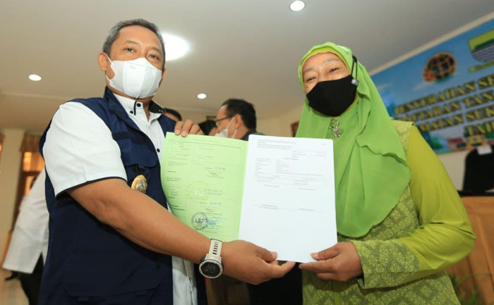 Kantor Petanahan Berikan, 1.200 Sertifikat Bagi Warga Kecamatan Sukajadi