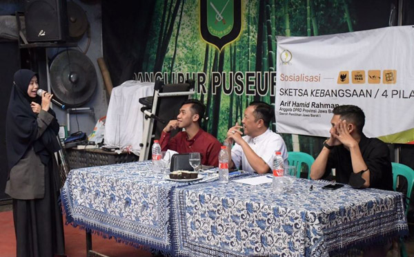 Anggota DPRD Jabar : Ternyata Kaum Muda Antusias Pahami 4 Pilar Kebangsaan
