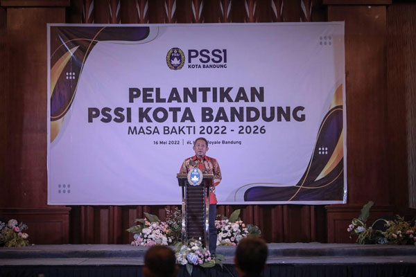 Dilantik, Pengurus Askot PSSI Bandung Siap Kerja Nyata dan Gerak Bersama