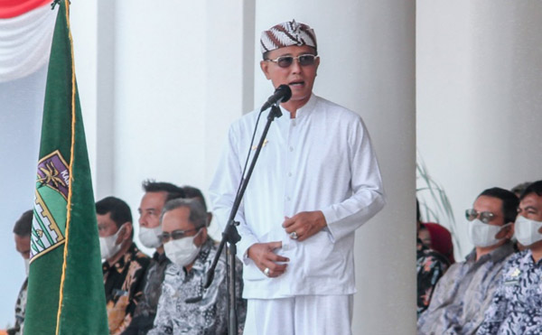 Bupati Ciamis, Lepas Arak-Arakan Pataka Sambut Hari Jadi Ke-380