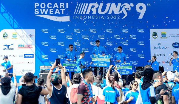 Dorong Gaya Hidup Sehat, bank bjb Dukung Pocari Sweat Run Indonesia 2022
