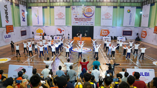 Pos Indonesia Gelar Turnamen Bola Basket BUMN Klaster Logistik