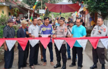Kapolsek Jamanis Hadiri Peresmian Penggunaan Kembali, Jalan Desa yang Amblas