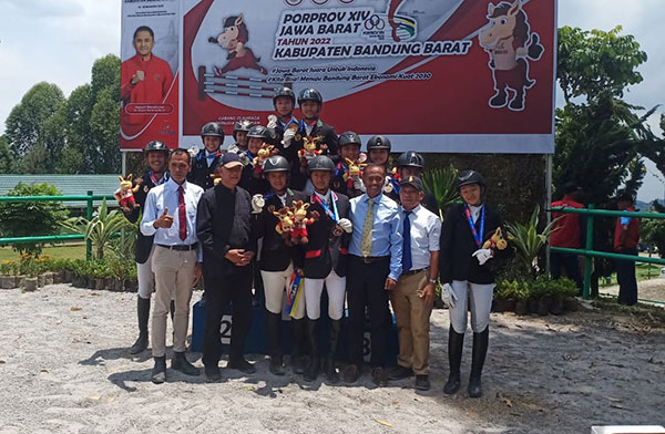 Cabor Berkuda KBB Berhasil Sumbang Medali Perak di Porprov Jabar 2022
