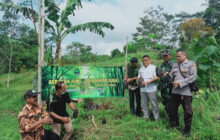 TNI-Polri Camat Sukaresik dan Kepala Desa Sukapancar, Laksanakan Gerakan Jumat Menanam