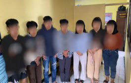 Polsek Indihiang, Amankan 7 Remaja Asik Pesta Miras