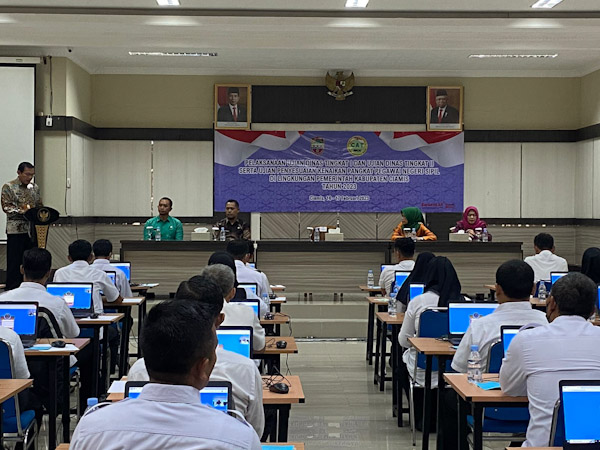 Sekda Ciamis, Buka Ujian Dinas dan Ujian Kenaikan Pangkat
