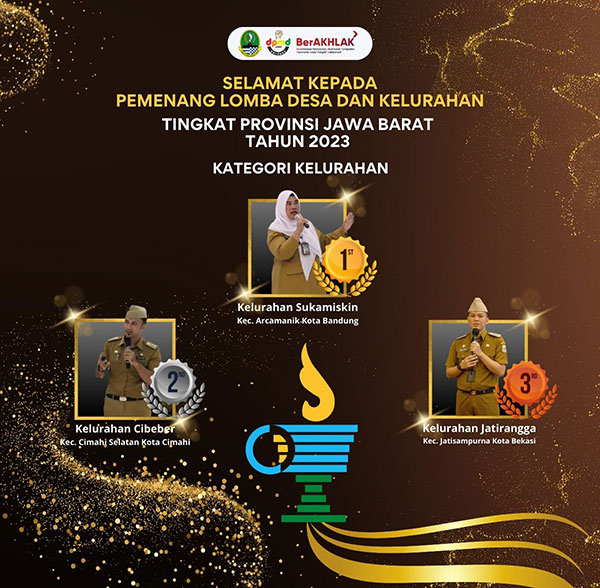 Setelah Keluar Kelurahan Terbaik, Sukamiskin Maju Ketingkat Nasional