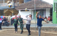 Koramil 1206/ Pagerageung Gelar Turnamen Bola Voli Putri Muspika Cup