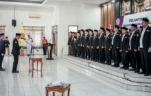Bupati Herdiat Sunarya, Kukuhkan Karang Taruna Kabupaten Ciamis Periode 2023-2028