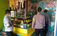 Polsek Kawalu, Gelar Razia Miras Disejumlah Kios Jamu