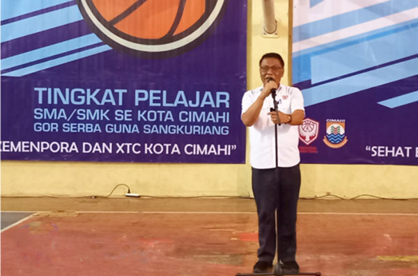 Ketum KONI Kota Cimahi, Apresiasi XTC Gelar Turnamen Bola Basket