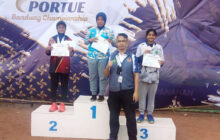 Slompin Raih Emas Hari I Kejuaraan Panahan PORTUE Bandung