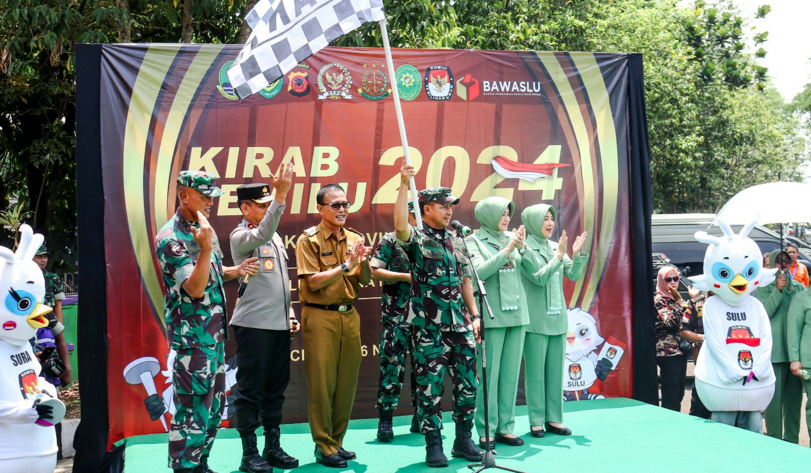 Kasad Jenderal Agus Subiyanto, Hadiri Deklarasi Pemilu Damai 2024 Provinsi Jabar