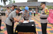 Kapolres Tasikmalaya Kota, Pimpin Upacara Serah Terima Jabatan