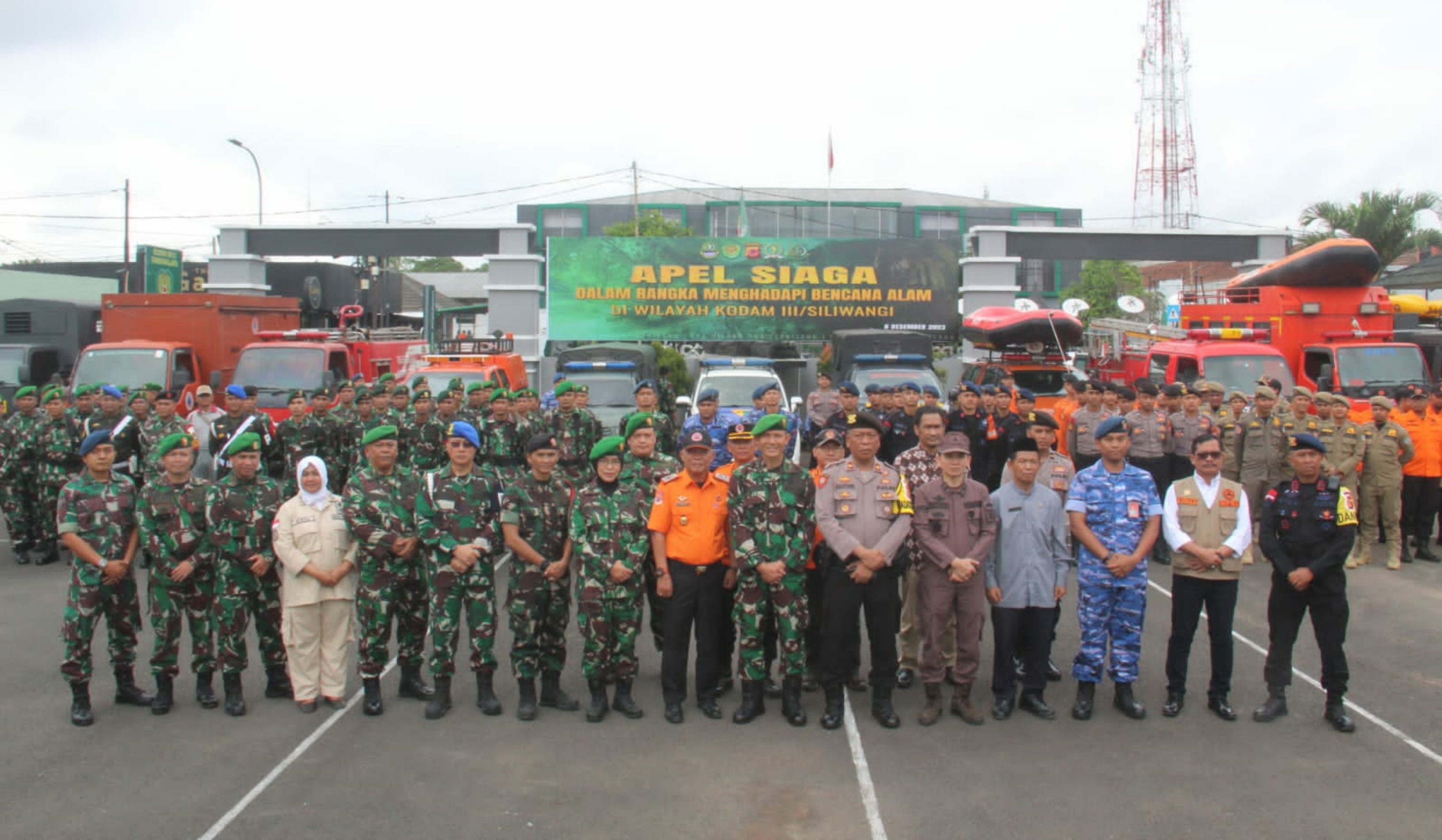 Polres Tasikmalaya Kota, Ikuti Apel Siaga Bencana TNI-Polri dan BPBD