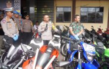 Razia Gabungan TNI-Polri, Amankan Ratusan Motor Knalpot Bising