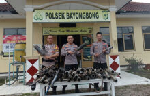 Polsek dan Koramil Bayongbong, Tertibkan Knalpot Bising