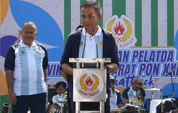 Kukuhkan 1.295 Atlet Pelatda, di PON Aceh Jabar Kembali Juara Umum