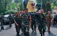 Danramil dan Camat  Datangi Mapolsek Subang, Ucapkan Hut Bhayangkara ke 78