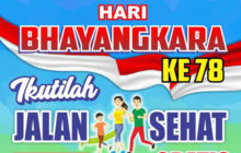 Hut Bhayangkara ke 78 Mapolsek, Koramil dan Kecamatan Gelar Gerak Jalan Santai