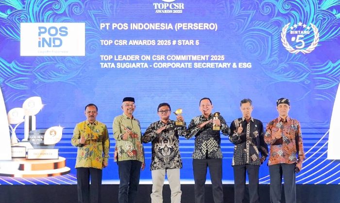Top CSR Awards 2025, PT Pos Indonesia Raih 2 Penghargaan Prestisius (2)