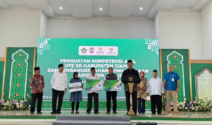 Ciamis Dapat Anugerah Penghargaan Sebagai Kabupaten Zakat dari BAZNAS RI