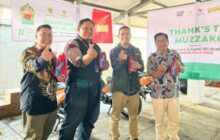 Kolaborasi dengan PosIND, BAZNAS Jabar Berikan Service dan Ganti Oli Gratis untuk 100 Kurir