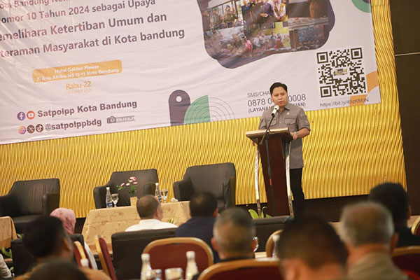 Ketua Komisi I DPRD Kota Bandung Menjadi Narasumber Dalam Sosialisasi Perda Tentang Ketertiban Umum dan Ketentraman Masyarakat