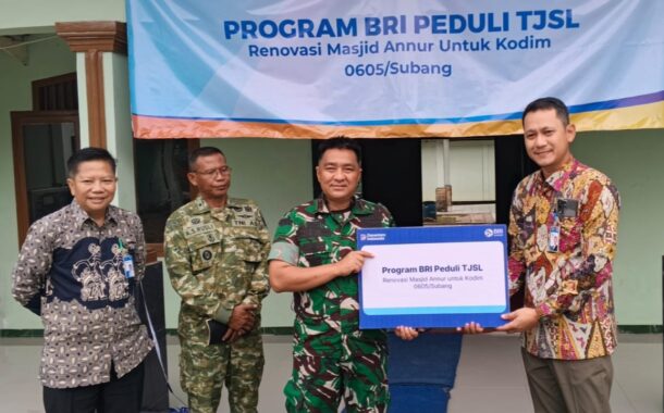BRI dan TNI Perkuat Kolaborasi Sosial Lewat Renovasi Masjid Annur di Kodim 0605 Subang