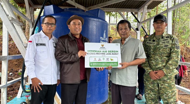 Zakat Hadirkan Harapan Baru, BAZNAS Jabar Alirkan Air Bersih untuk Warga Pelosok Tasikmalaya